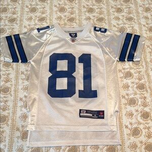 White and Blue Football Jersey